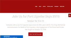 Desktop Screenshot of fortligonierdays.com